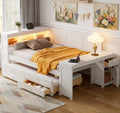 White Full Corner Storage Daybed Frame