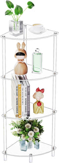 Clear Triangle Acrylic Corner Storage Side Table