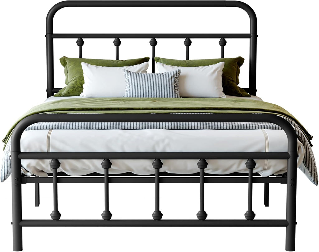 Black Twin Storage Metal Bed Frame