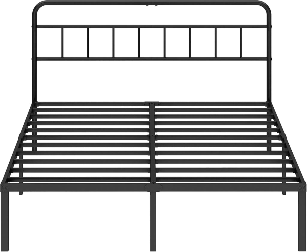 Black Queen Storage Metal Bed Frame