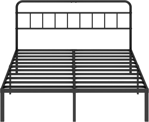 Black Queen Storage Metal Bed Frame