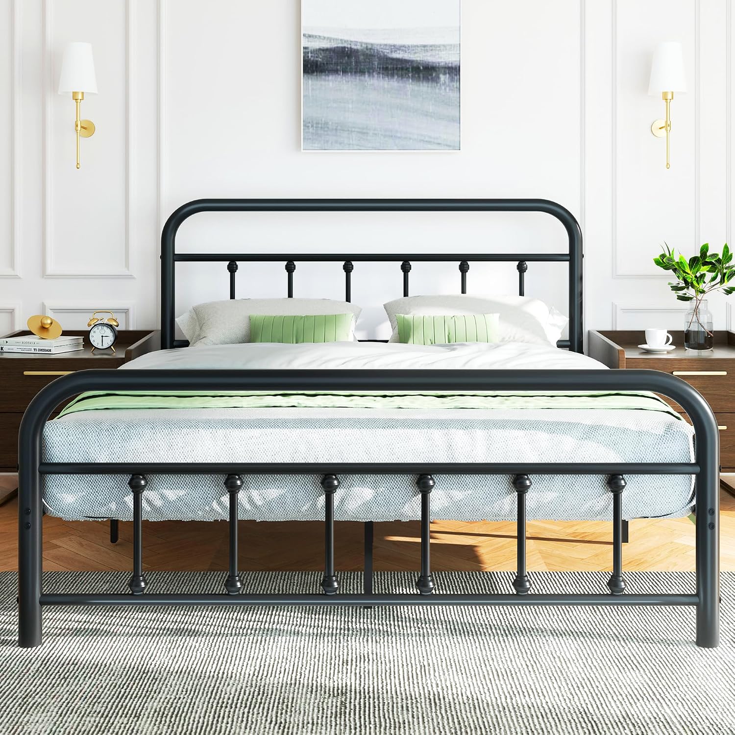 Queen Metal Bed Frame Storage Slats