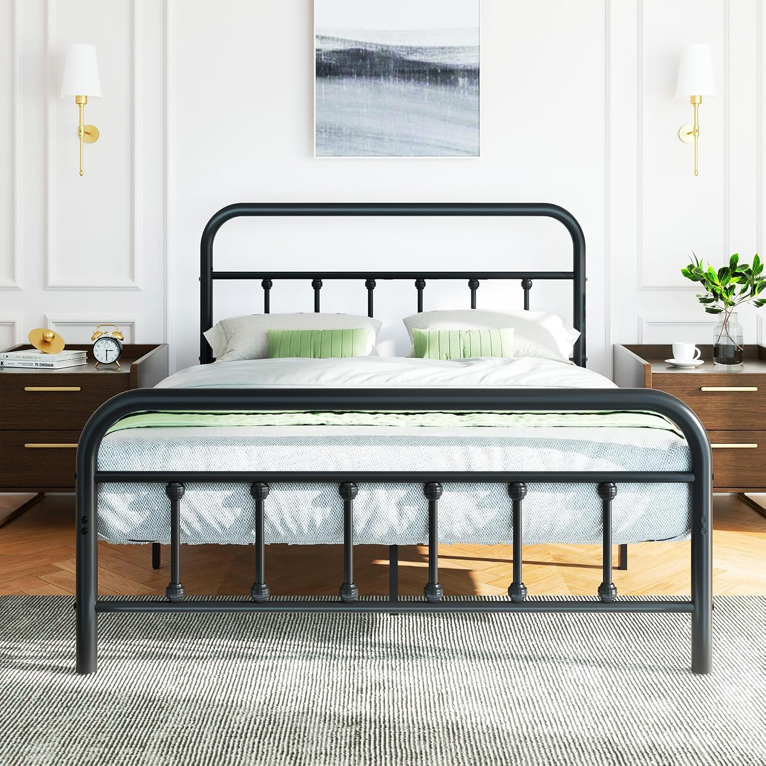 Queen Metal Bed Frame Storage Slats