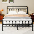 King Victorian Metal Storage Bed