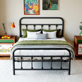 Black Twin Storage Metal Bed Frame